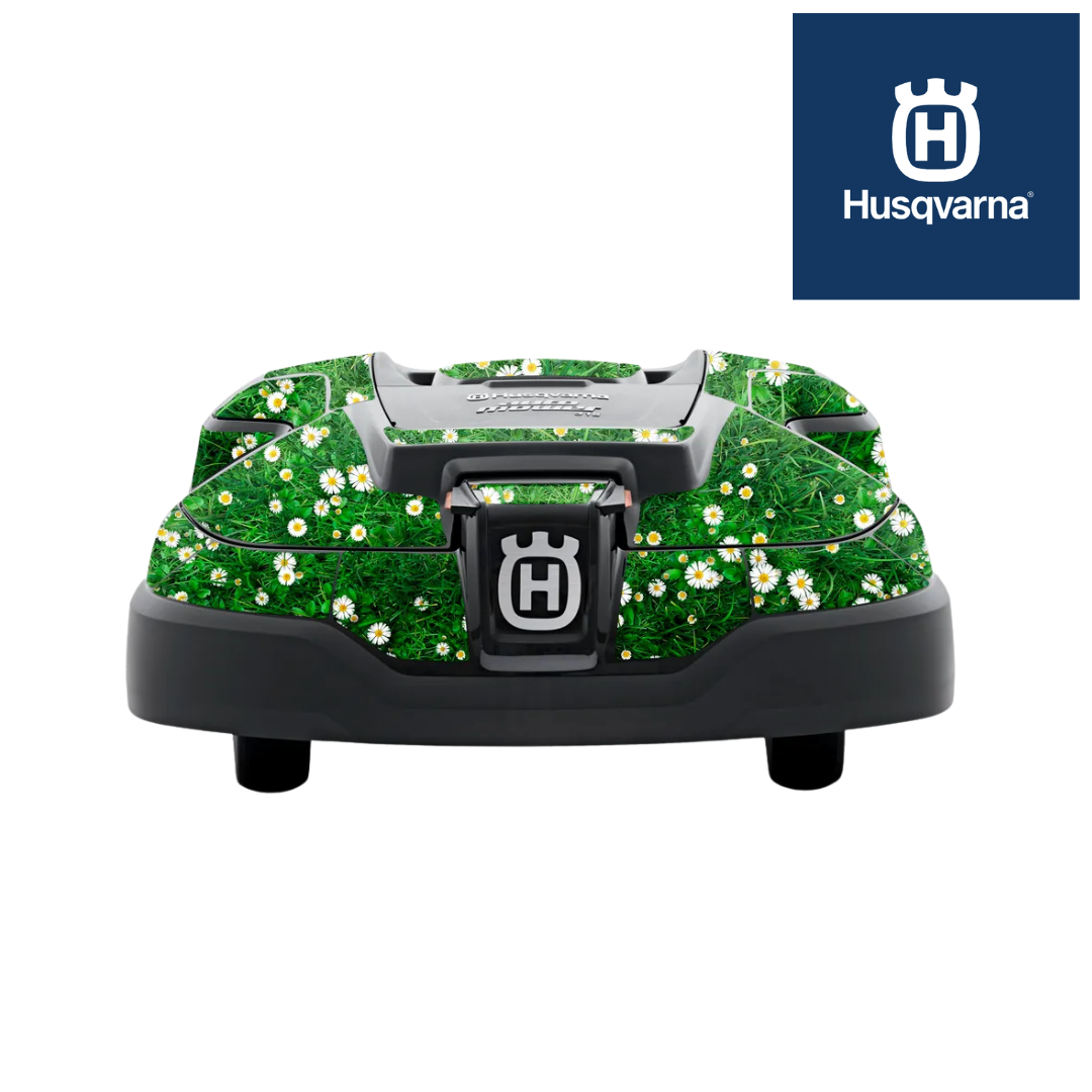 Husqvarna Automower Skin in Flowerbed