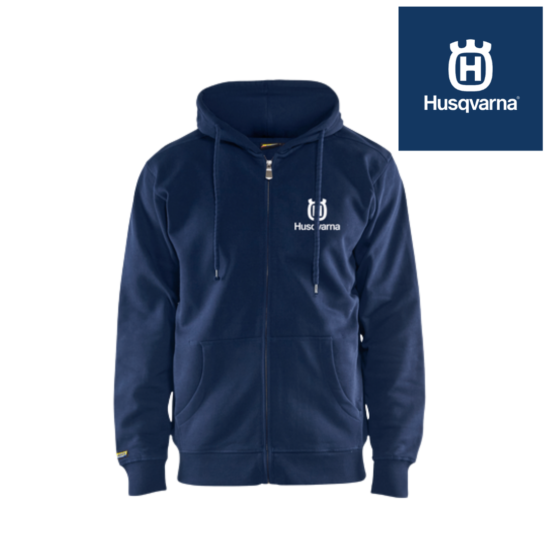 Husqvarna Navy Blue Full Zip Sweatshirt