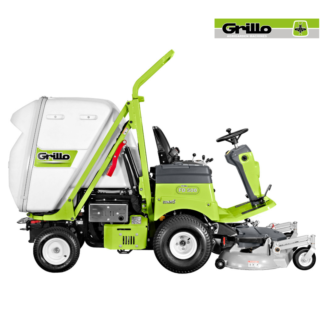Grillo FD 500 Hydrostatic Out-Front Mower with Collector
