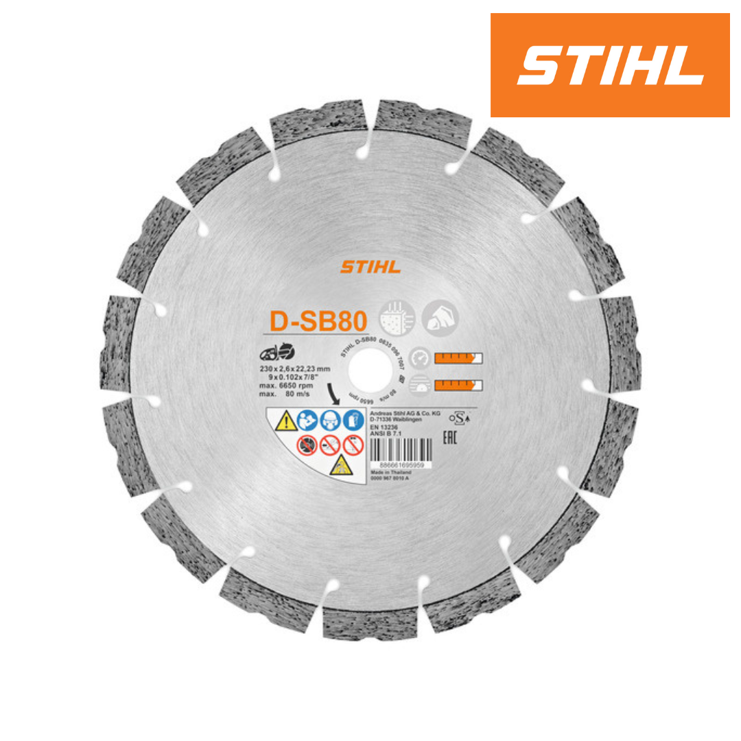 Stihl D-SB80 Diamond Cutting Wheel for Heavy-Duty & Special Uses