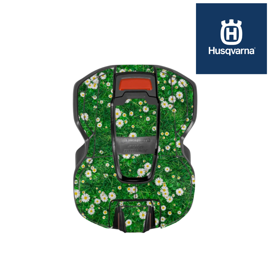 Husqvarna Automower Skin in Flowerbed