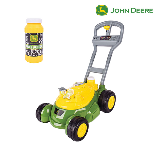 John Deere Bubble 'N' Go Toy Lawn Mower