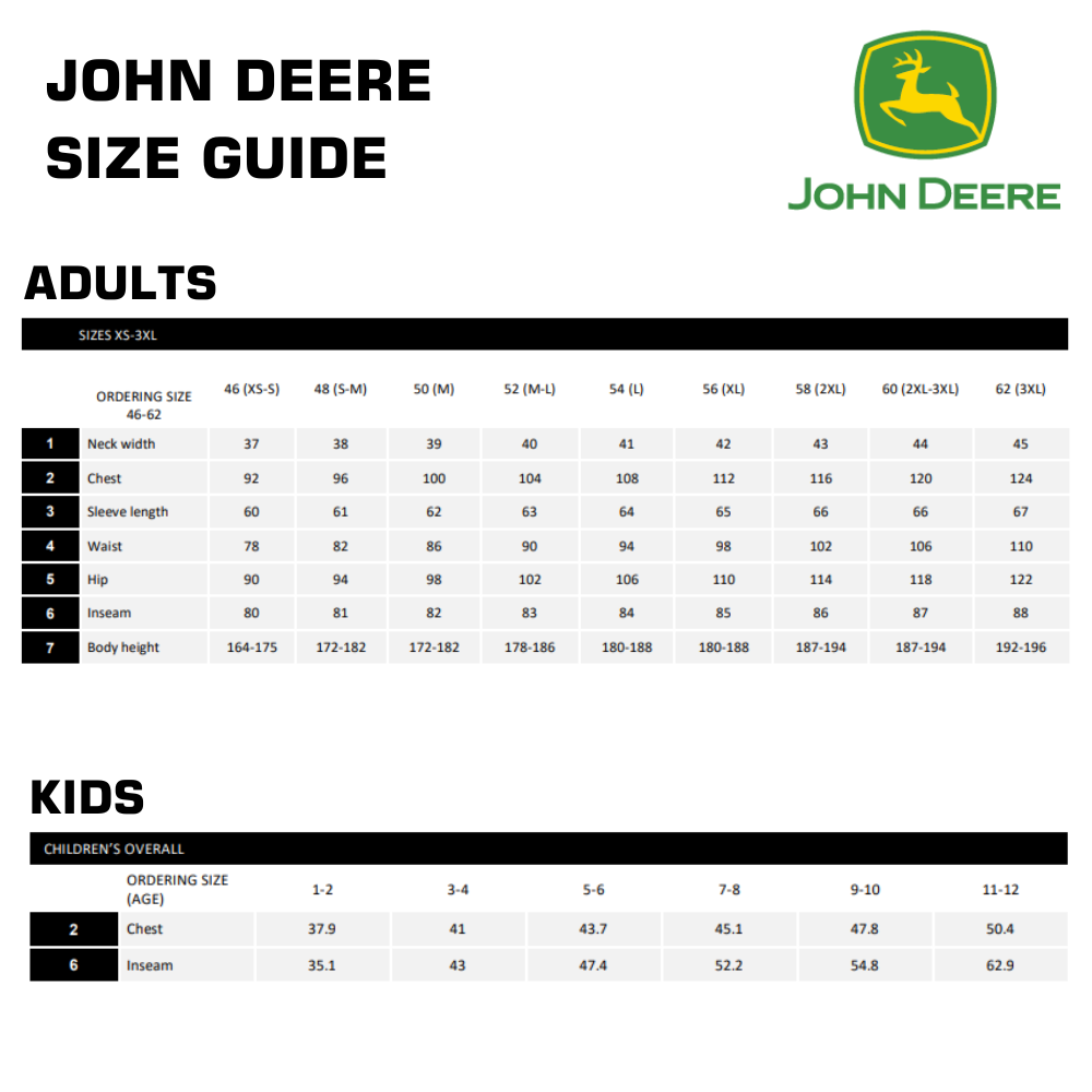 John Deere Kids Green Overalls
