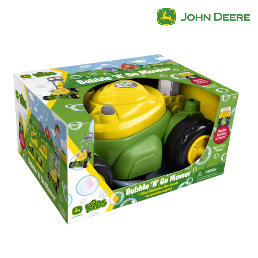 John Deere Bubble 'N' Go Toy Lawn Mower