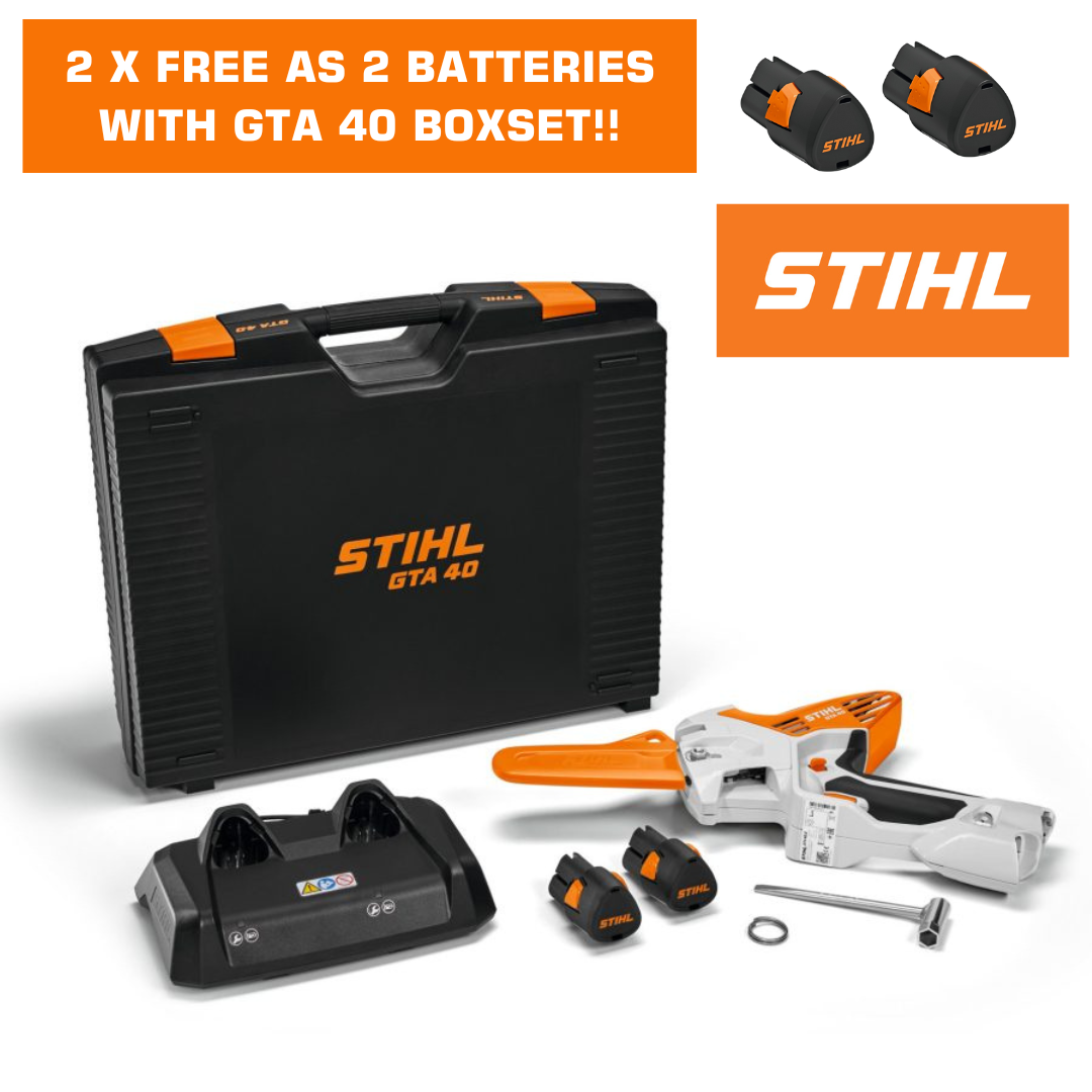 Stihl GTA 40 Boxset - 2 FREE AS 2 Battery Promotion